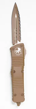 Microtech 142-3CTA Combat Troodon Cerakote Tan Handle