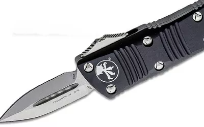 Microtech 238-10 Troodon Mini Stonewashed D/E Dagger