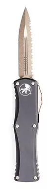 Microtech 702-15 Hera Bronze Plain/Serrated, Black Handles