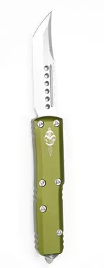 Microtech 719-10ODS UTX-85 Hellhound Stonewash OD Green
