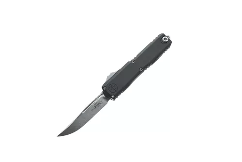 Microtech UTX-70 Gen IV S/E - Black Handle - Stonewash Blade