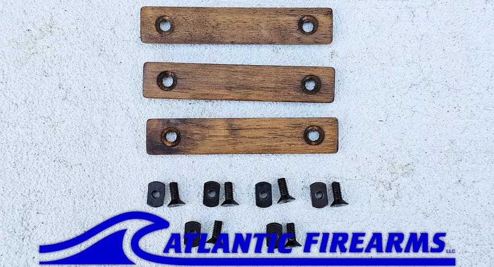 MLOK Wood Grip Stop Walnut- 2 Slot