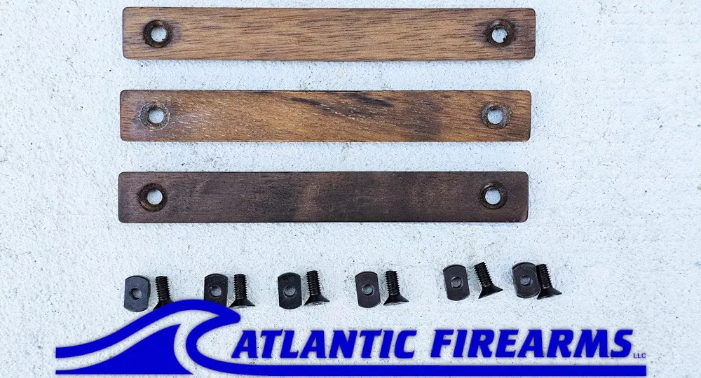 MLOK Wood Grip Stop Walnut- 3 Slot