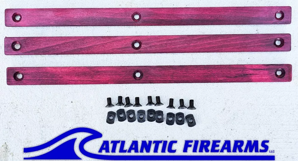 MLOKWood Grip Stop 6 Slot- Red