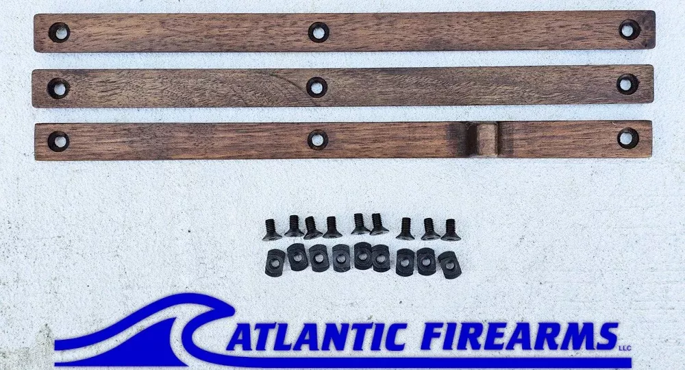 MLOKWood Grip Stop 6 Slot- Walnut - Finger Stop