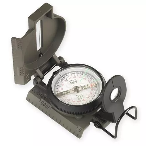 NDUR Lensatic Compass with Metal Case