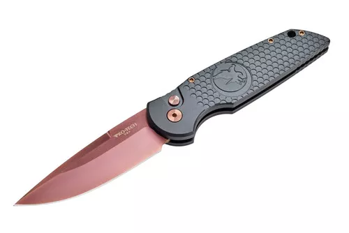 Nighthawk Custom ProTech TR-3 Knife - Copper Rose Gold Edition