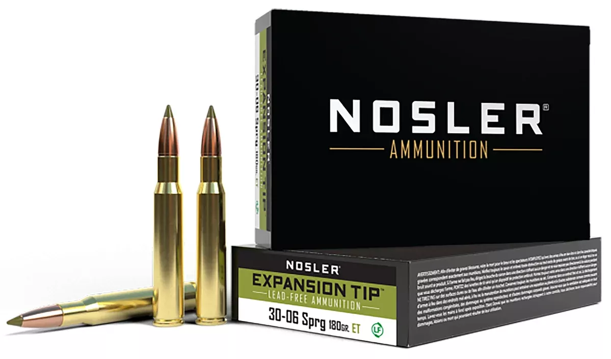 Nosler 40037 E-Tip30-06Springfield 180gr E Tip Lead Free 20 Per Box/10 Case
