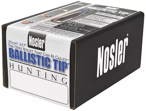 NOSLER BULLETS 25 CAL .257 100GR BALLISTIC TIP 50CT