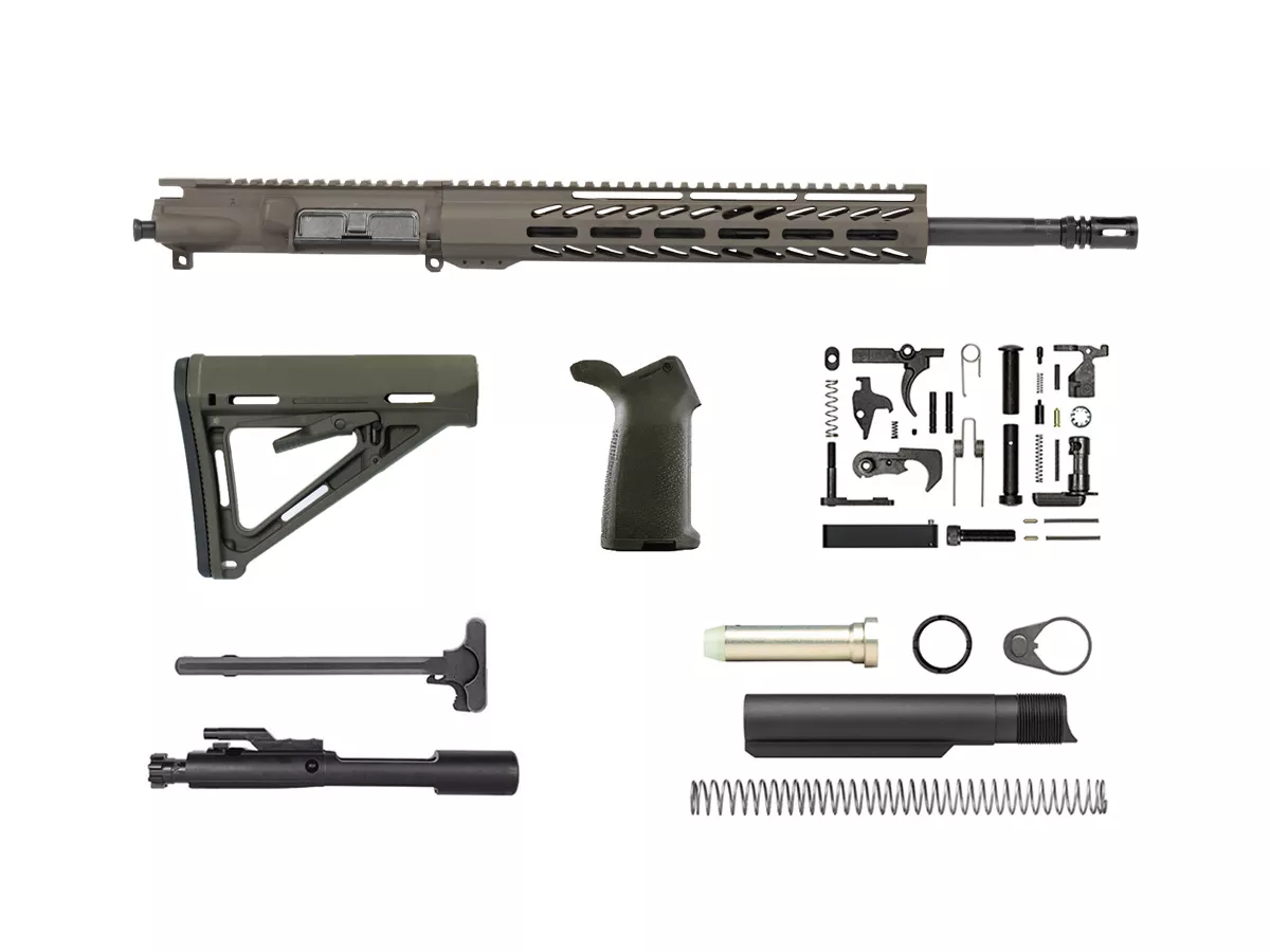 OD Green 16″ Rifle Kit 5.56 12″ House M-LOK