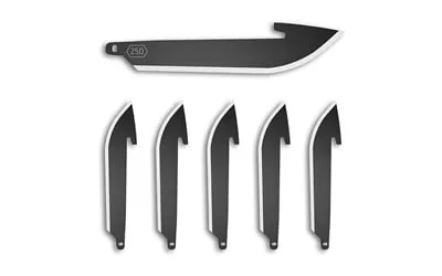 OUTDOOR EDGE 2.5" DROP POINT BLADE PACK BLACK BLADE 6-PACK