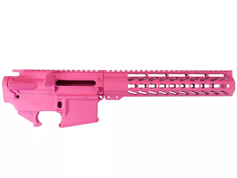 Pink Daytona Tactical AR-15 Builder Set with 10″ Keymod Rail