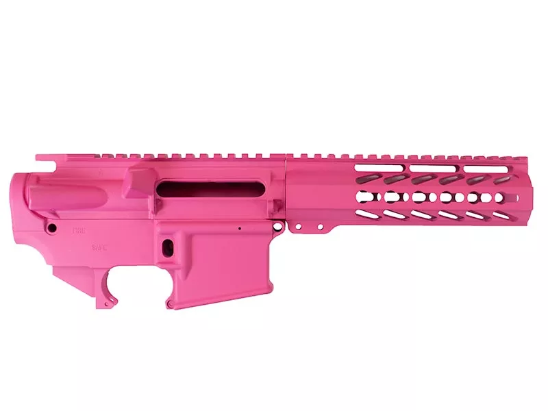 Pink Daytona Tactical AR-15 Builder Set with 7″ Keymod Rail