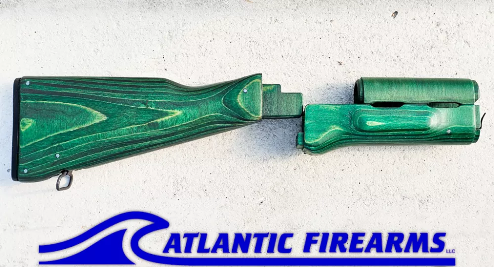 Polish AK47 Stock Set Border Guard Green-WBP