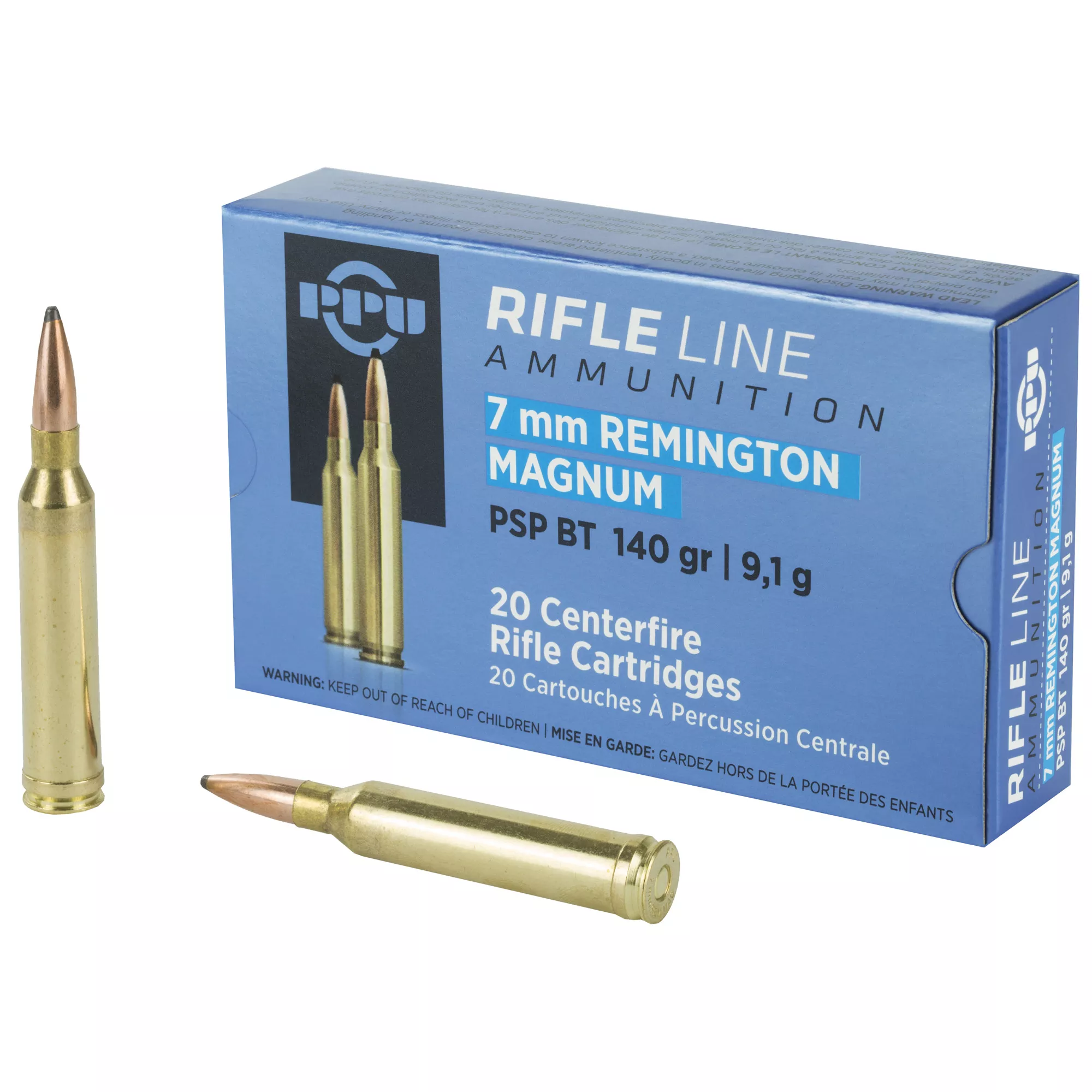 Ppu 7mmrem Mag Psp 140gr 20/200