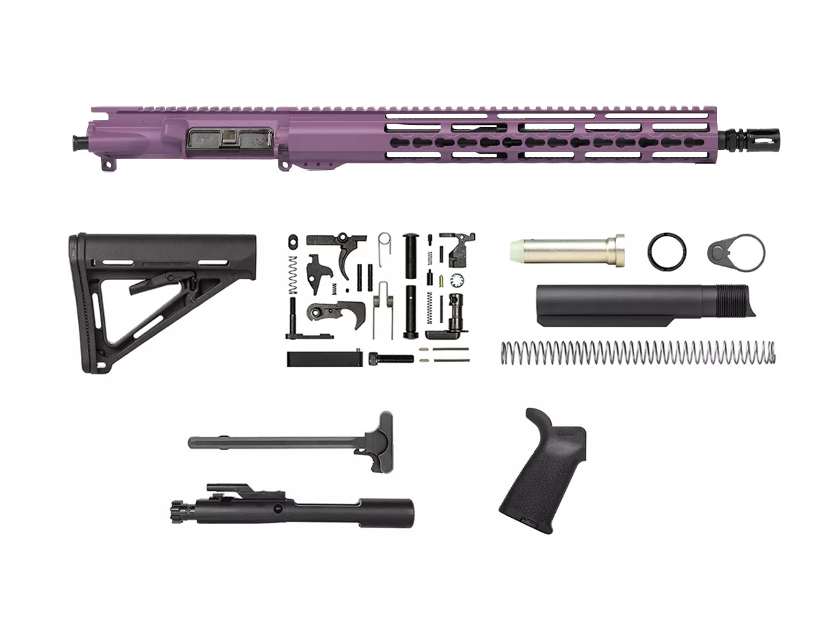 Purple 16″ Rifle Kit 5.5615″ Riveted Keymod
