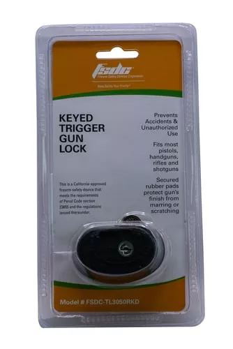 REGAL TRIGGER GUARD GUN LOCK 1-PK W/2 KEYS CA APPROVED