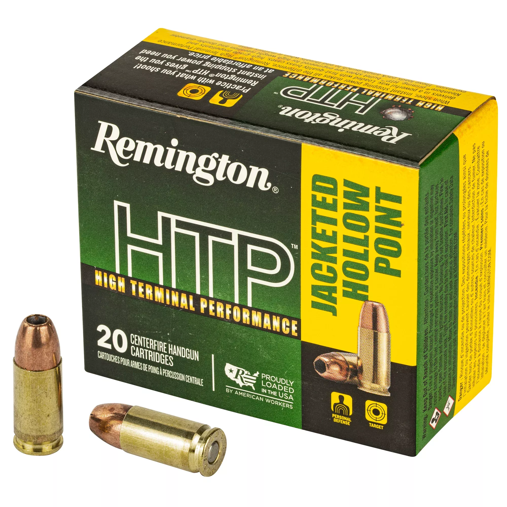 Remington HTP 9mm 147gr JHP – 20 Rounds