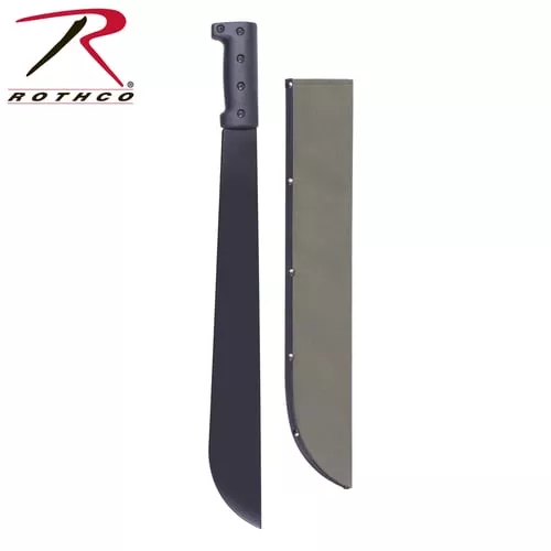 Rothco Bush Pro Steel Machete with Sheath