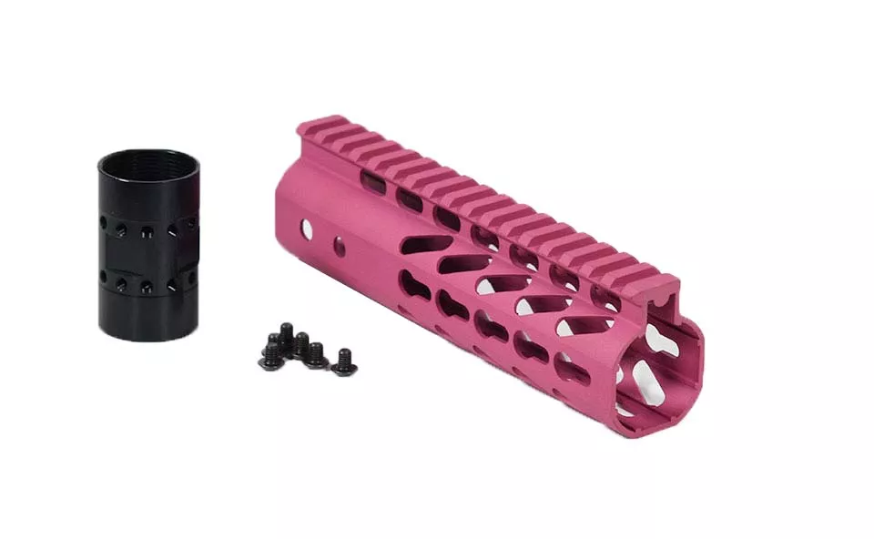 SALE 7″ Cerakote Pink AR-15 Rail Keymod