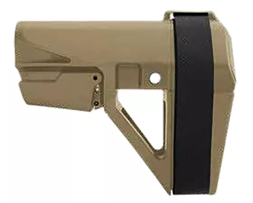 SB Tactical SBA5 Pistol Stabilizing Brace 5-Position Adjustable for AR-15 FDE