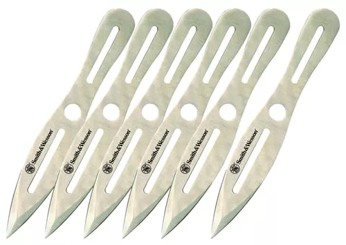 Smith & Wesson 6 8 Throwing Knives 4 1/4 Blade Silver