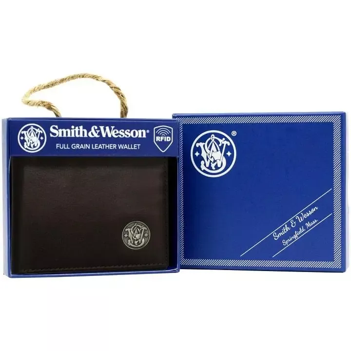Smith & Wesson Rugged Rare Front Pocket Wallet Black 49353