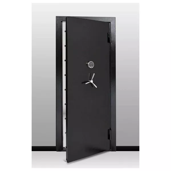 SnapSafe 75419 32-Inch Out-Swing Vault Door – Black