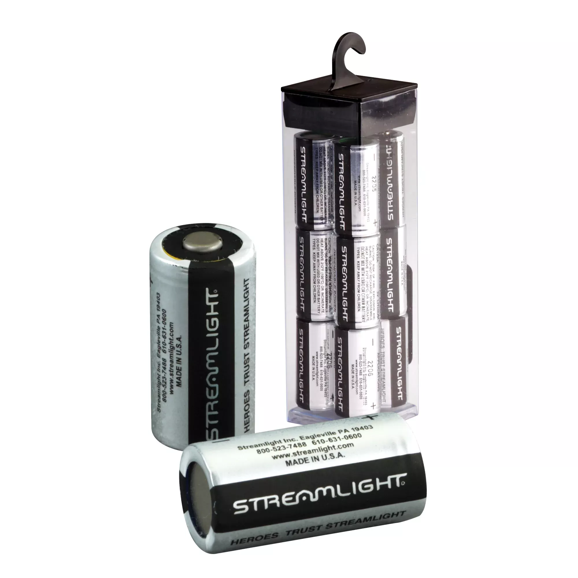 Streamlight 3V CR123A Lithium Battery – 12-Pack