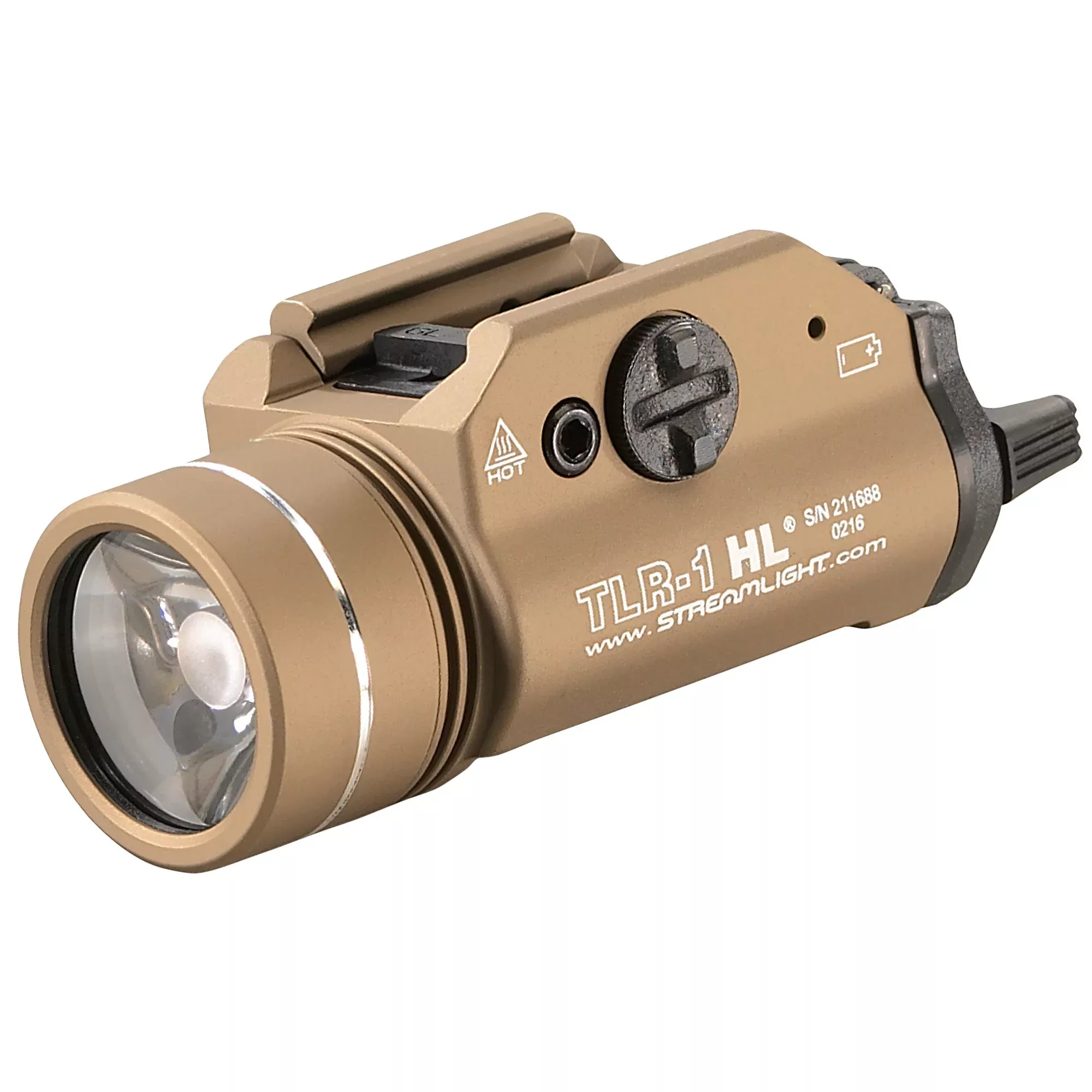 Streamlight TLR-1 HL Weapon Light – 1000 Lumens, Flat Dark Earth