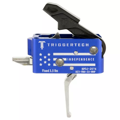 TriggerTech - Competitive Independence, Trigger, Red And Blue With White Laser Engraving