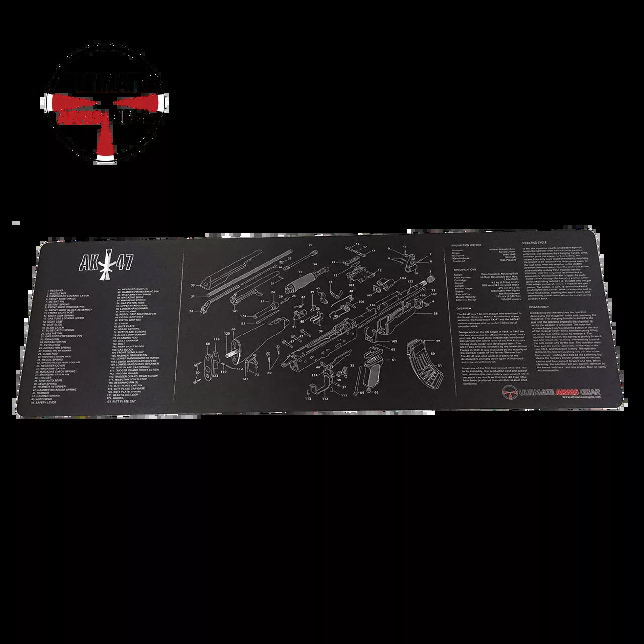 Ultimate Arms Gear AK47 Gun Cleaning Mat