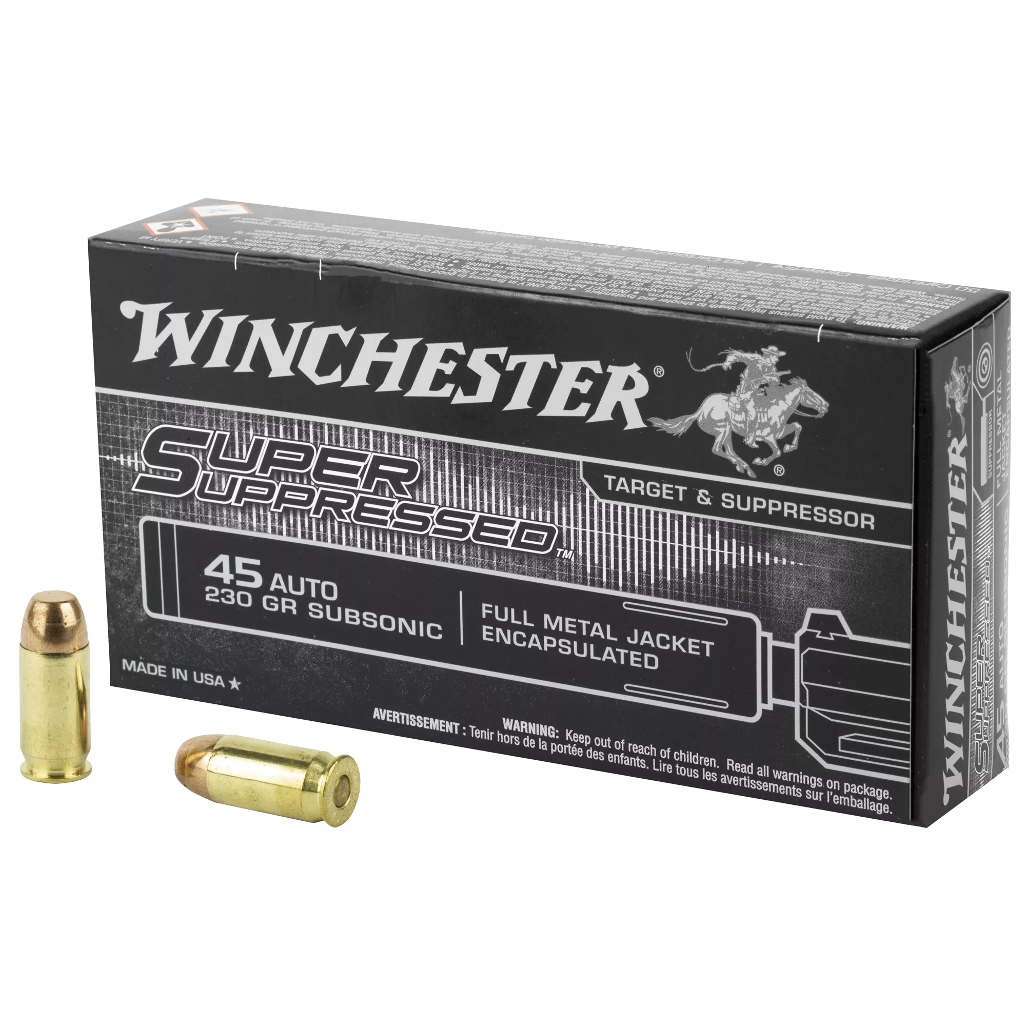 Win Spr Spprssd 45acp 230gr Fmje 50