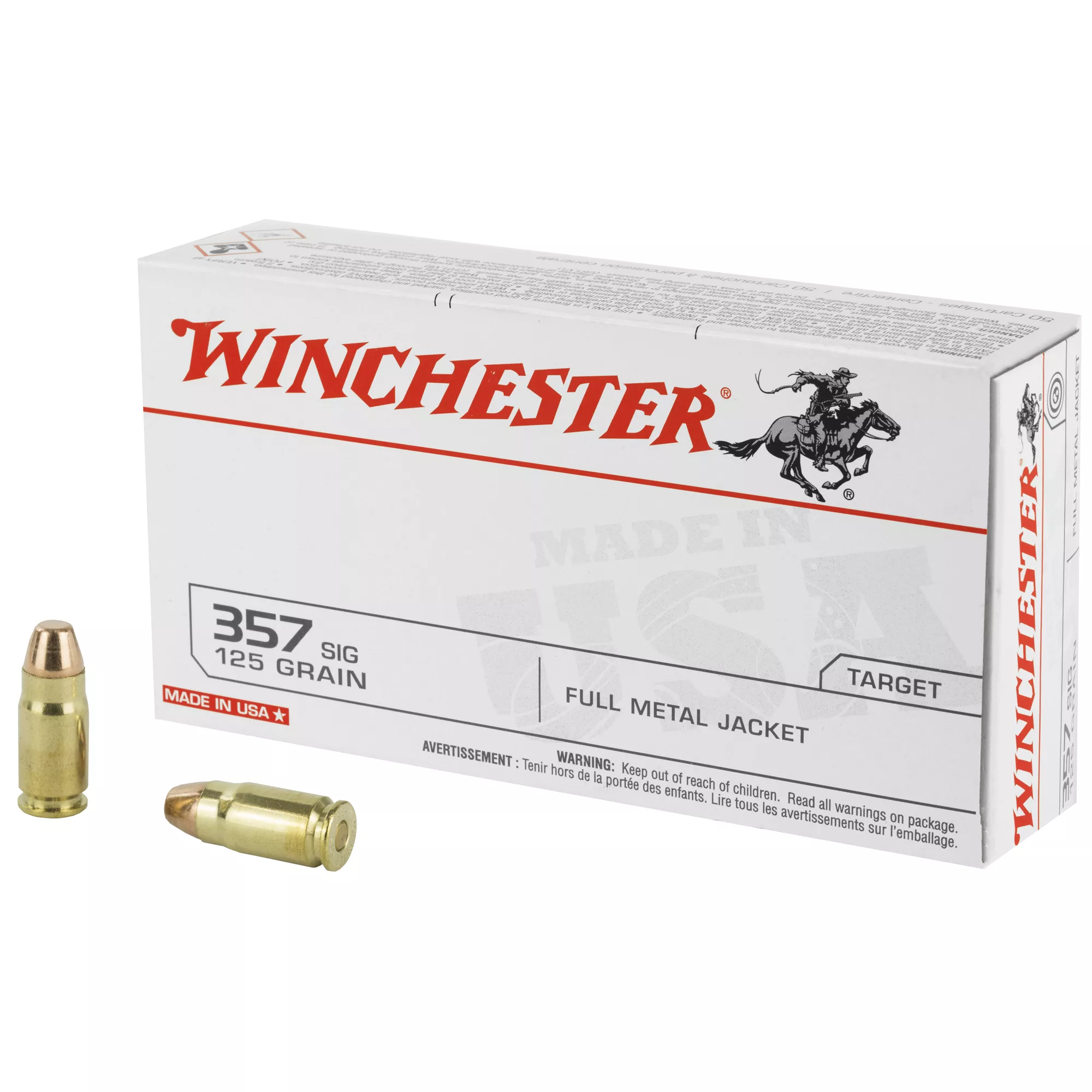 Win Usa 357sig 125gr Fmj 50/500