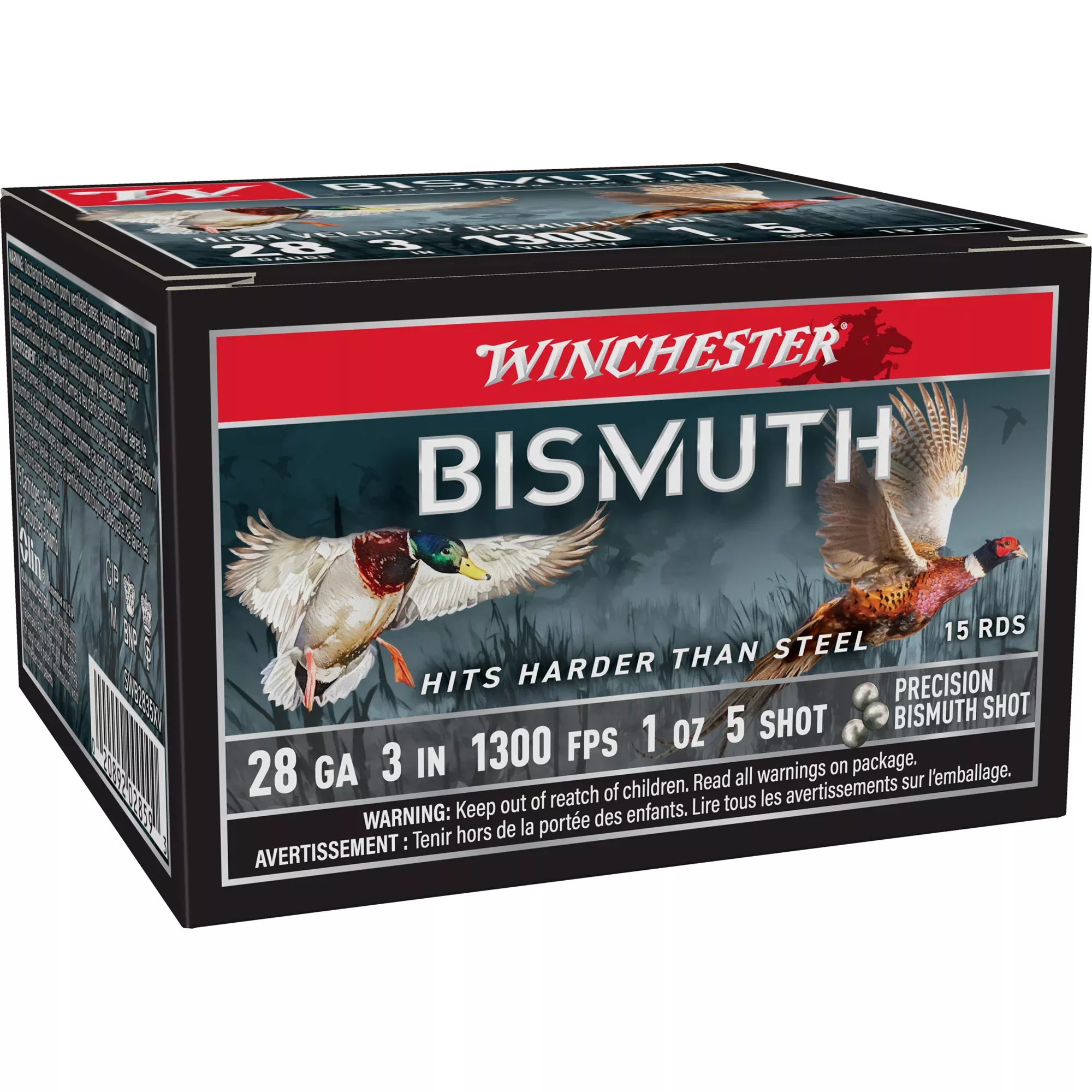 Winchester Bismuth 28GA 3" #5 Shot 1oz – 15 Rounds