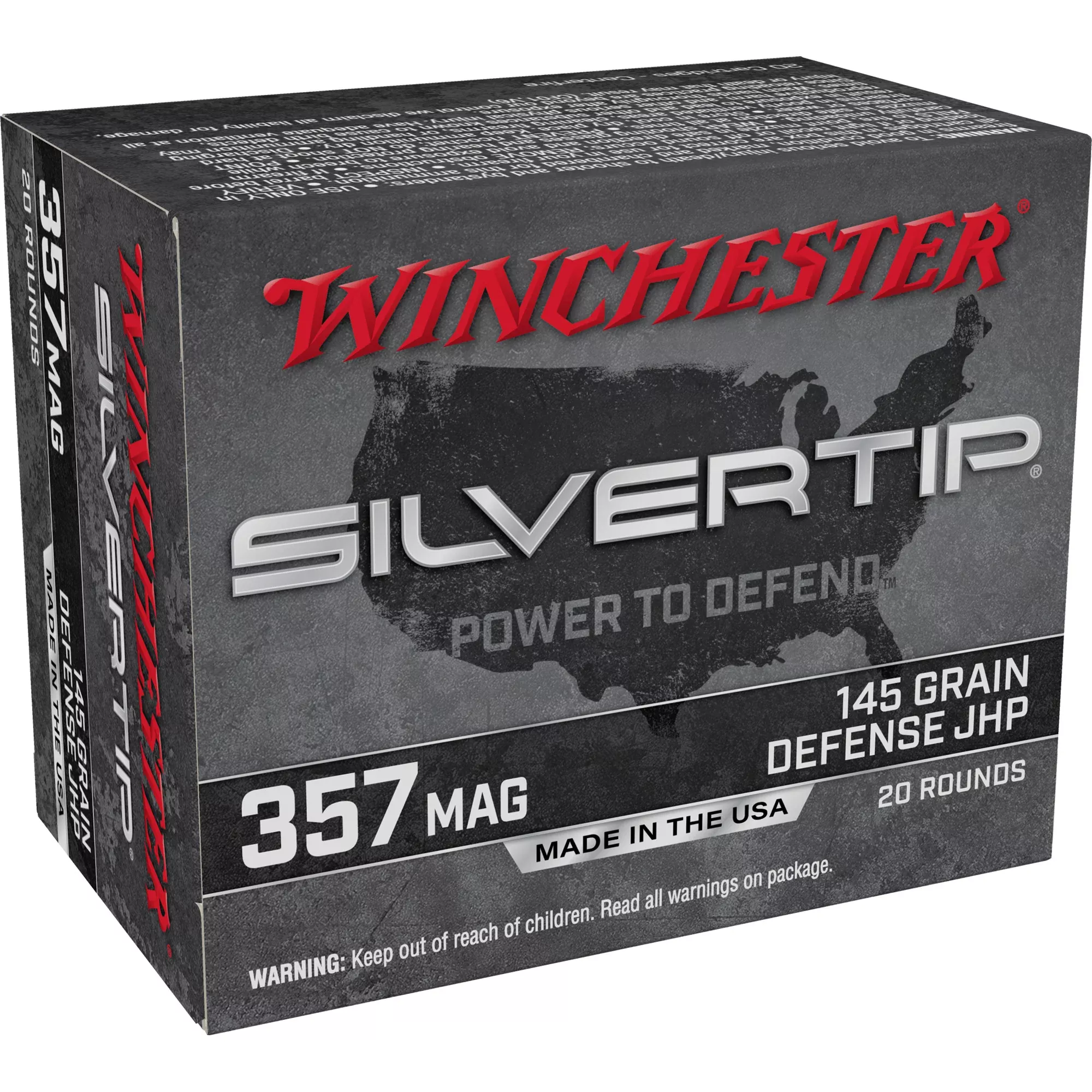 Winchester Silvertip .357 Magnum 145gr HP – 20 Rounds