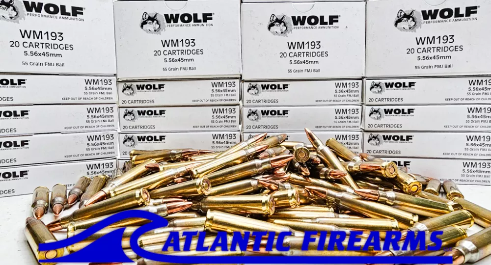 Wolf WM193 5.56x45 55grain FMJ 1000rds
