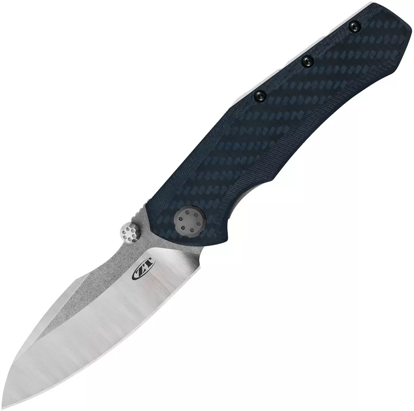 Zero Tolerance 0850 CPM 20CV Blade Sub Framelock Blue Carbon Fiber Handle
