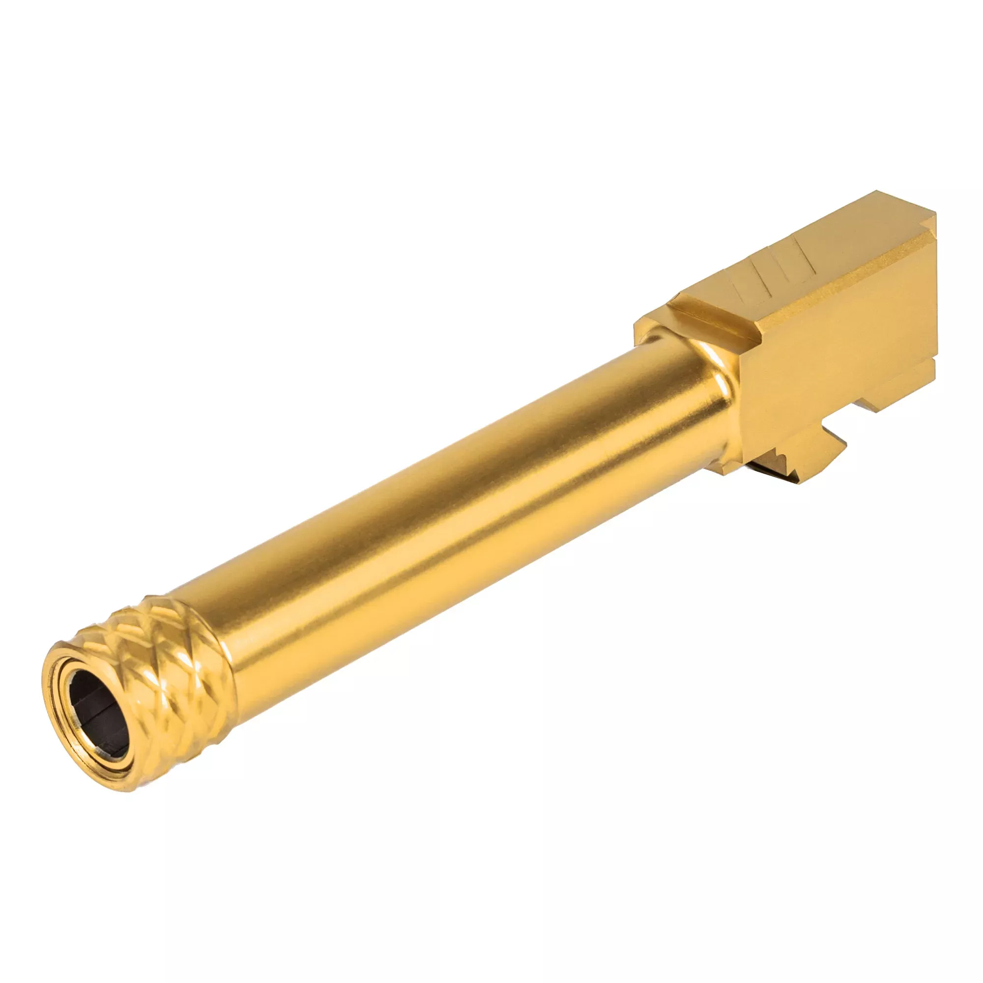 ZEV Technologies Exclusive Pro Barrel Threaded 9MM For Glock 19 (Gen1-5) Gold Finish BBL-19-PRO-TH-GLD