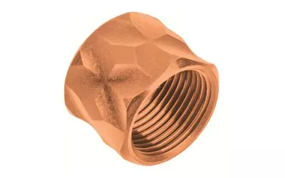 ZEV Technologies Optimized Barrel Thread Protector, 1/2×28, Bronze Finish TP-OPT-1/2X28-BRZ
