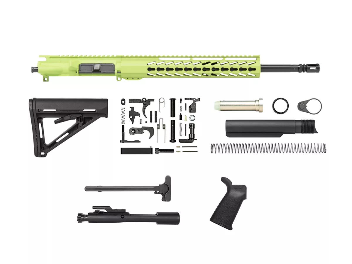 Zombie Green 16″ Rifle Kit 12″ House Keymod AR-15